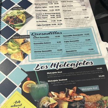 Agave Azul Cocina Mexicana - Menu - Seafood Near Me - Edmond, Oklahoma