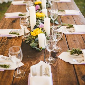 Pamela Arlene Events - A bare wooden table can add romance to your wedding or event! - Party & Event Planning Near Me - San Pedro, California Pamela Arlene Events - A bare wooden table can add romance to your wedding or event! - Party & Event Planning Near Me - San Pedro, California