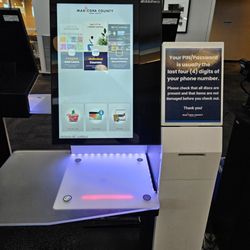 Southeast Regional Library - Check out kiosk - just place your pile and it will check it all out simultaneously!