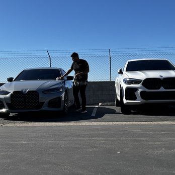 OC Tint Solutions - Jason double checking both cars! Absolutely great service hands down! - Car Window Tinting Near Me - Costa Mesa, California OC Tint Solutions - Jason double checking both cars! Absolutely great service hands down! - Car Window Tinting Near Me - Costa Mesa, California