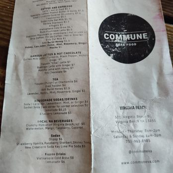 Commune - Cafes Near Me - Virginia Beach, Virginia Commune - Cafes Near Me - Virginia Beach, Virginia