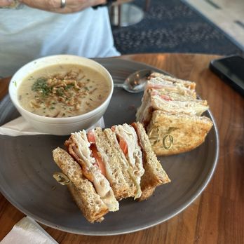 Sea Level Restaurant & Lounge - Clam Chowder and turkey sandwich lunch combo special - New American Near Me - Redondo Beach, California