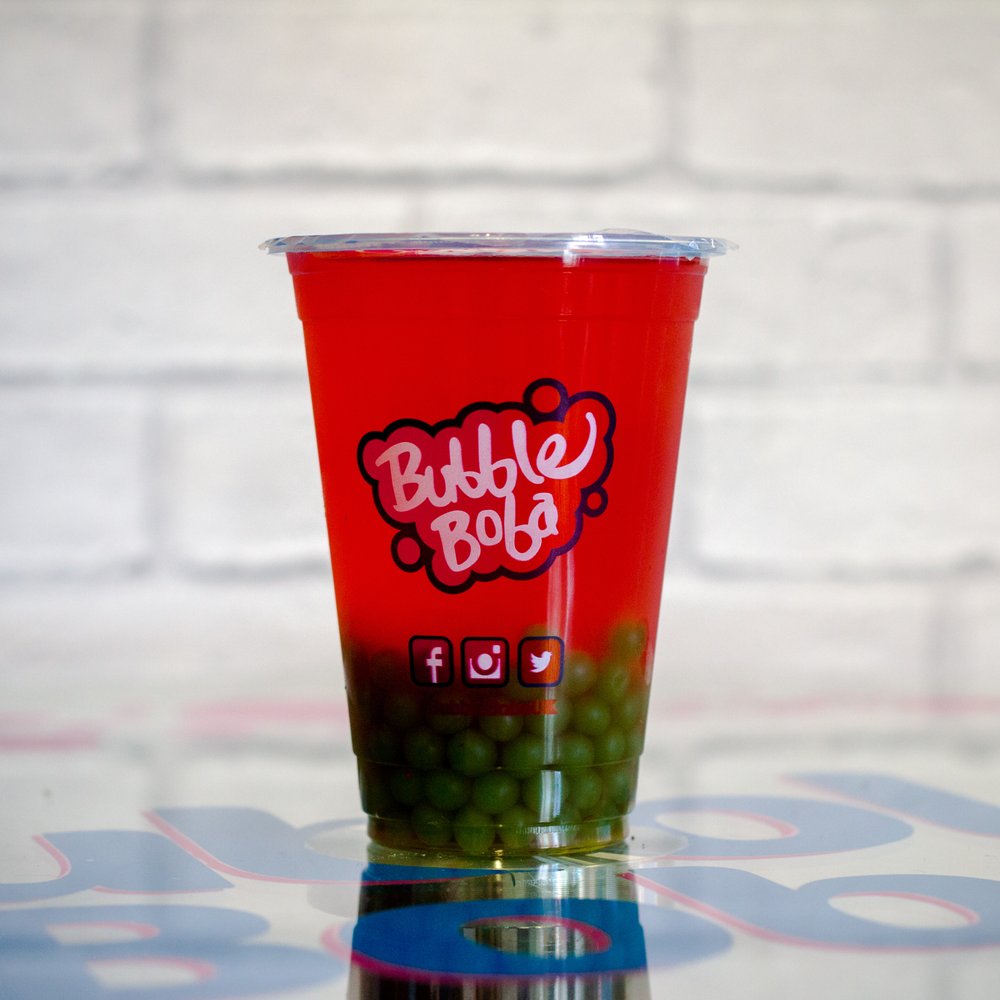 Bubble Boba - Hawaiian Sunset Mocktail w/ Kiwi Bubbles - Bubble Tea Near Me - Coventry, XWM