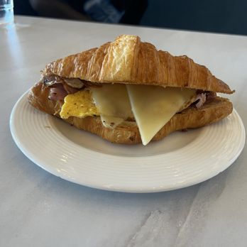 La Boulangerie & Co - Egg sandwich on croissant - Bakeries Near Me - Chicago, Illinois