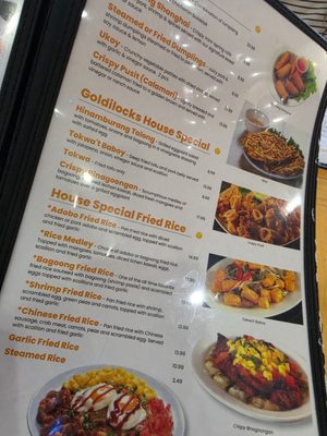 Menu photo 1 Goldilocks Las Vegas, NV