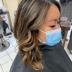 Natural dark blonde balayage