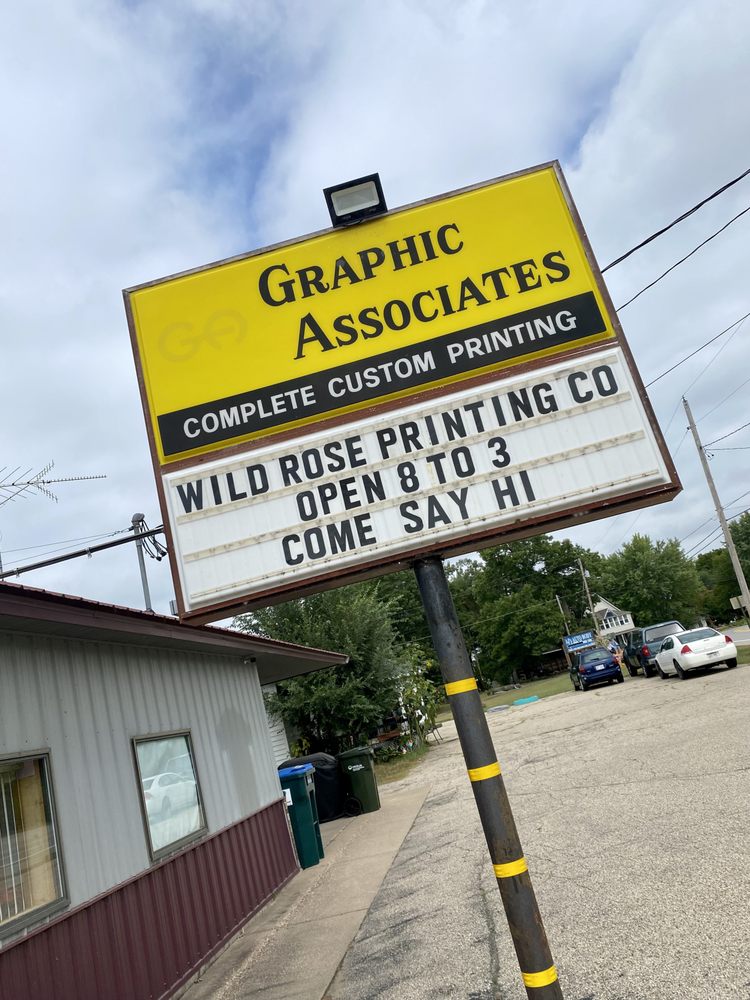 WILD ROSE PRINTING Updated September 2024 710 Main St, Wild Rose, Wisconsin Printing