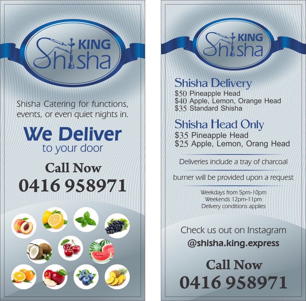 SHISHA KING Updated May 2024 Granville, Sydney New South Wales