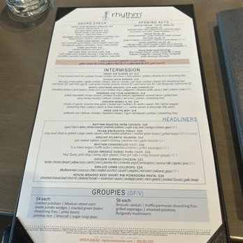 Rhythm On Monroe - Menu - American Near Me - Huntsville, Alabama