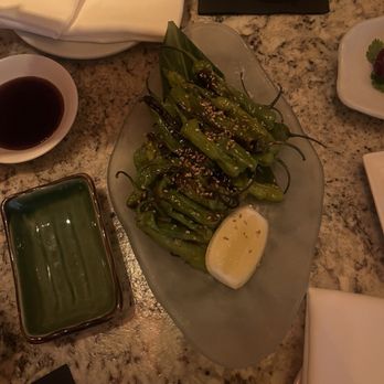 Nobu Houston - Grilled Shishito Peppers with Den Miso - Sushi Bars Near Me - Houston, Texas