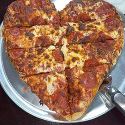 Heart shaped pizza Heart shaped pizza