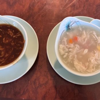 Hot Wok - Hot & Sour Soup & Egg Drop Soup (both small) - Chinese Near Me - Lyle, Washington