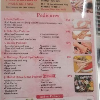Valentine Nails & Spa - Menu - Nail Salons Near Me - Kaneohe, Hawaii Valentine Nails & Spa - Menu - Nail Salons Near Me - Kaneohe, Hawaii