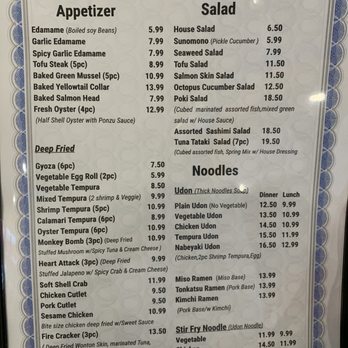 Nara Sushi - Appetizers, salad, noodles - Sushi Bars Near Me - Folsom, California