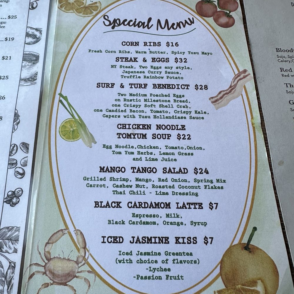 Darla Cafe  - Specials menu June 2026 - Asian Fusion Near Me - Saratoga, California