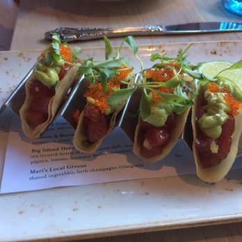 Herringbone Waikiki - Ahi Tacos: compliments of the chef. - Seafood Near Me - Honolulu, Hawaii Herringbone Waikiki - Ahi Tacos: compliments of the chef. - Seafood Near Me - Honolulu, Hawaii