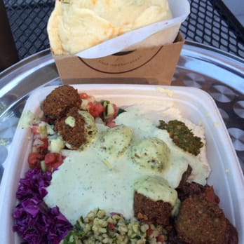Gotta Eatta Pita - Falafel Pita in a cool box and falafel bowl. - Mediterranean Near Me - Pleasant Hill, California