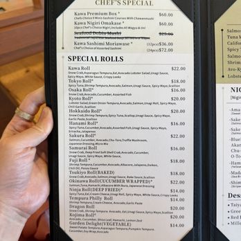 Sushi Kawa - Menu - Sushi Bars Near Me - Sacramento, California Sushi Kawa - Menu - Sushi Bars Near Me - Sacramento, California