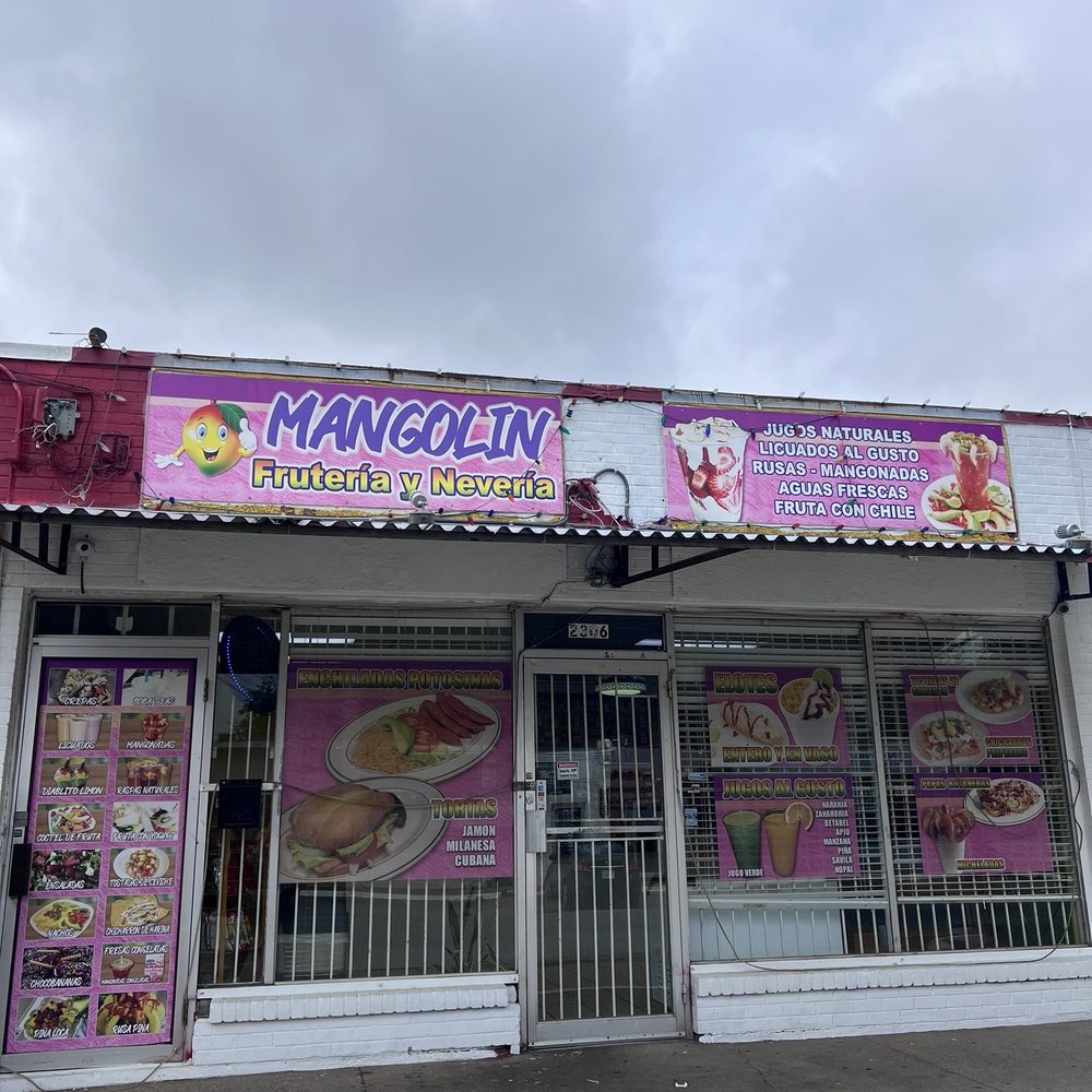Mangolín Frutería y Nevería - Store front - Desserts Near Me - Dallas, Texas Mangolín Frutería y Nevería - Store front - Desserts Near Me - Dallas, Texas
