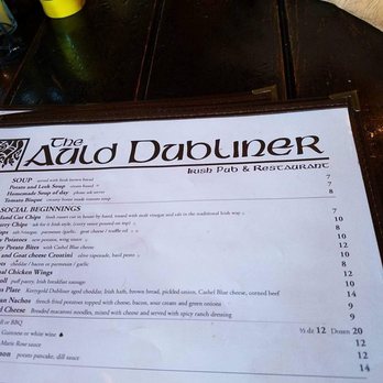 The Auld Dubliner - Menu - Irish Near Me - Long Beach, California The Auld Dubliner - Menu - Irish Near Me - Long Beach, California