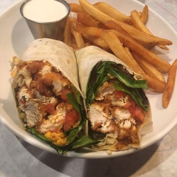 B&B Tavern - Buffalo chicken wrap. Chicken was fresh and tasty! - New American Near Me - Canton, Georgia