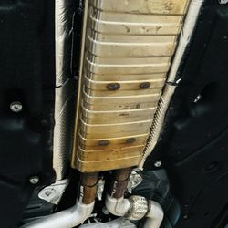 SoCo Muffler, Radiator & Auto Repair - OEM Resonator before removal