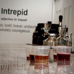 Intrepid Nitro Coffee and Tea Bar - Samples to find your favourite.