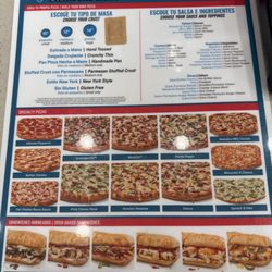 Domino's Pizza - Bilingual Menu