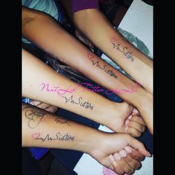 NextLvl Tattoo - Matching sister tattoos