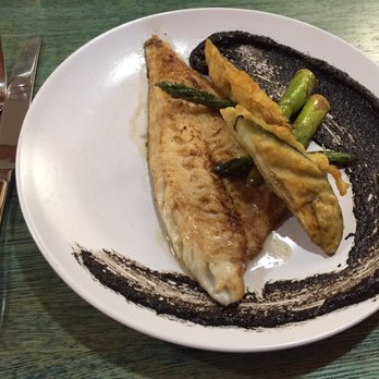 Skogen Kitchen - Walleye with a black tahini sauce, very tasty - New American Near Me - Custer, South Dakota Skogen Kitchen - Walleye with a black tahini sauce, very tasty - New American Near Me - Custer, South Dakota