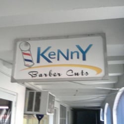Kenny Barber Cuts - Sign outside the door