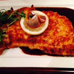 Wienerschnitzel med rödvinssås - mums!