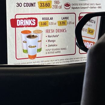Pollo Campero - Order board - Fast Food Near Me - Pompano Beach, Florida