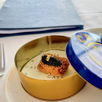 Catalina Restaurant - Prawn toast with caviar, quite salty unfortunately - Restaurants Near Me - Rose Bay, NSW Catalina Restaurant - Prawn toast with caviar, quite salty unfortunately - Restaurants Near Me - Rose Bay, NSW