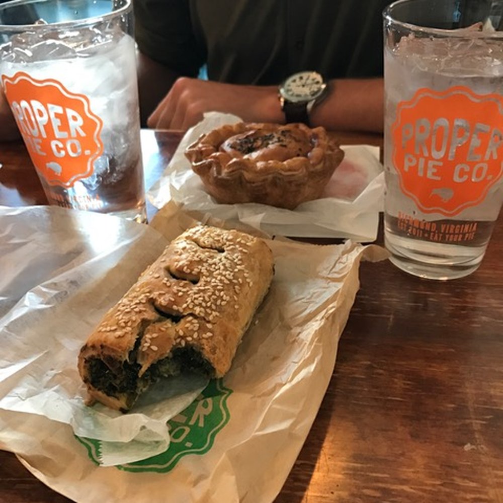 Proper Pie - Spinach and then the chicken leek one - Desserts Near Me - Richmond, Virginia Proper Pie - Spinach and then the chicken leek one - Desserts Near Me - Richmond, Virginia