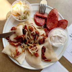Baba Kays Ukrainian Cafe - Perogy dinner (boiled)