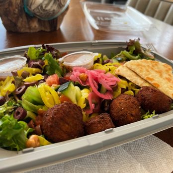 Luna Grill Temecula - Modern Greek Salad with Falafel - Mediterranean Near Me - Temecula, California Luna Grill Temecula - Modern Greek Salad with Falafel - Mediterranean Near Me - Temecula, California