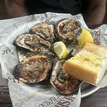 Half Shell Oyster House - Parmesan chargrilled New Orleans Oysters - Seafood Near Me - Biloxi, Mississippi