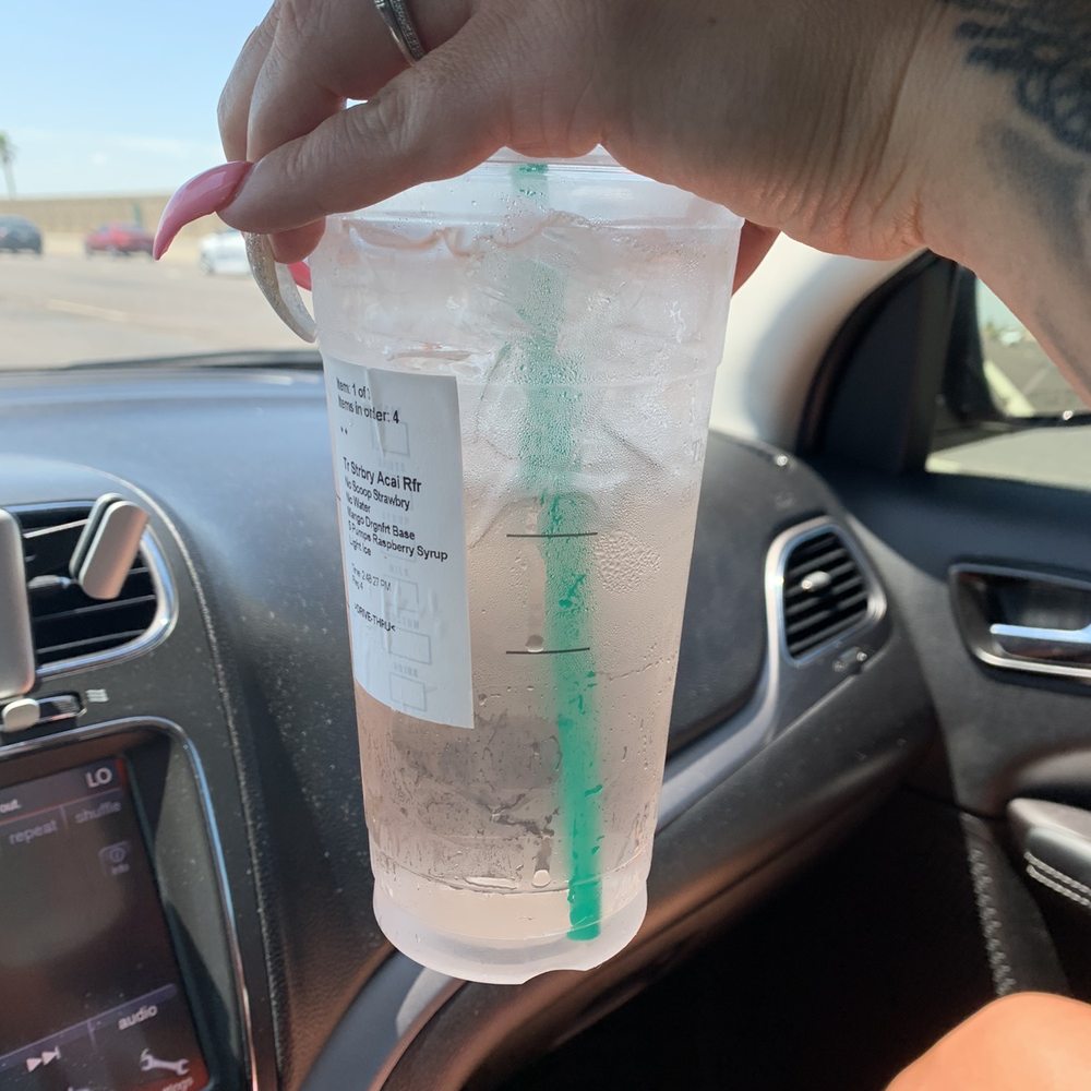 Starbucks - Supposedly a strawberry açaí refresher. - Coffee & Tea Near Me - Phoenix, Arizona Starbucks - Supposedly a strawberry açaí refresher. - Coffee & Tea Near Me - Phoenix, Arizona
