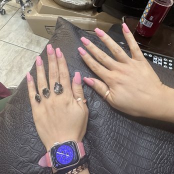 Park Village Nails - Dip nails with slight coffin. - Nail Salons Near Me - Southlake, Texas Park Village Nails - Dip nails with slight coffin. - Nail Salons Near Me - Southlake, Texas