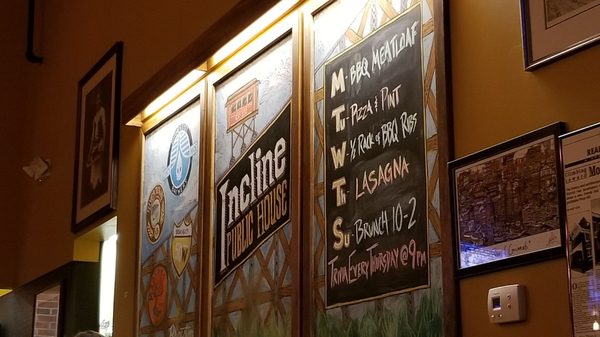 Menu photo 8 Incline Public House Cincinnati, OH