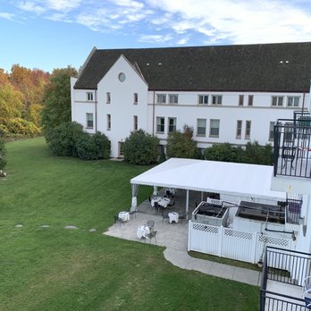 La Tourelle - Bistro down below/ balcony view - Hotels Near Me - Ithaca, New York