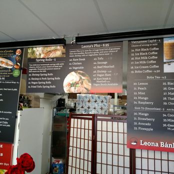 Leona Banh Mi - Menu boards behind front counter - Vietnamese Near Me - Albuquerque, New Mexico