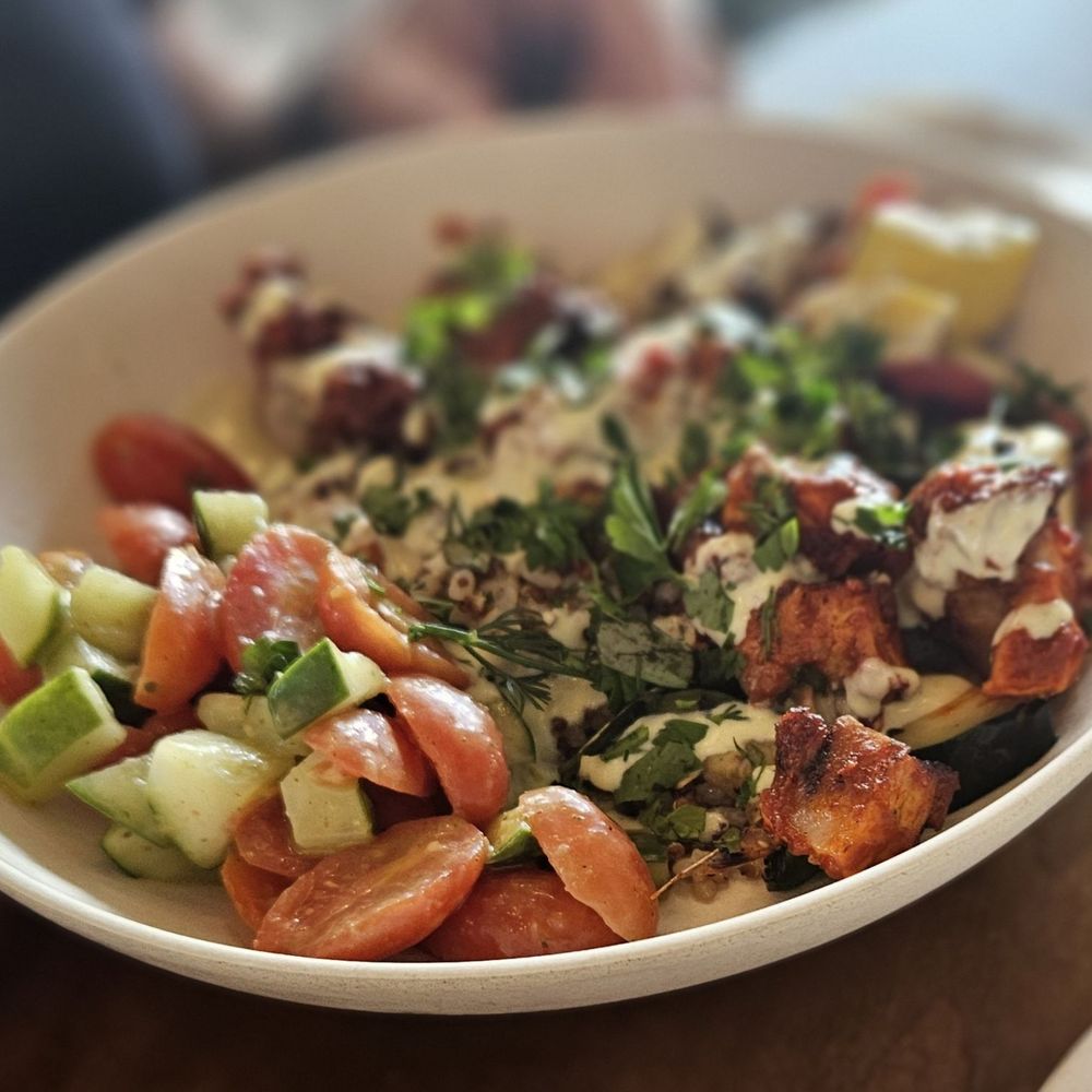 Flower Child - Mediterranean chicken kabobs - Salad Near Me - CHARLOTTE, North Carolina Flower Child - Mediterranean chicken kabobs - Salad Near Me - CHARLOTTE, North Carolina