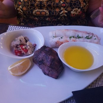 Bimini Steakhouse - 8 oz filet and lobster tail. Not on the menu for that size but they were more then happy to accommodate my wife - Steakhouses Near Me - Reno, Nevada