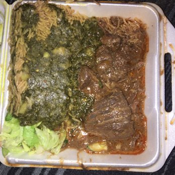 Kabob Palace - Disgusting!!! Who would wanna eat food like this?? Beef stew soaking in spinach soaking into the rice soaking with salad. I wanted to puke. - Afghan Near Me - Arlington, Virginia