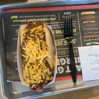 Fatburger & Buffalo's Express - Chili Cheese Dog - Burgers Near Me - Arlington, Texas