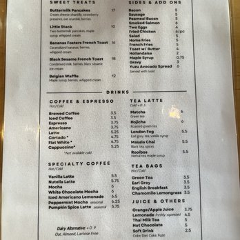 Elephant Grind Coffee - Menu as of Feb 2026 - Coffee & Tea Near Me - Richmond Hill, Ontario