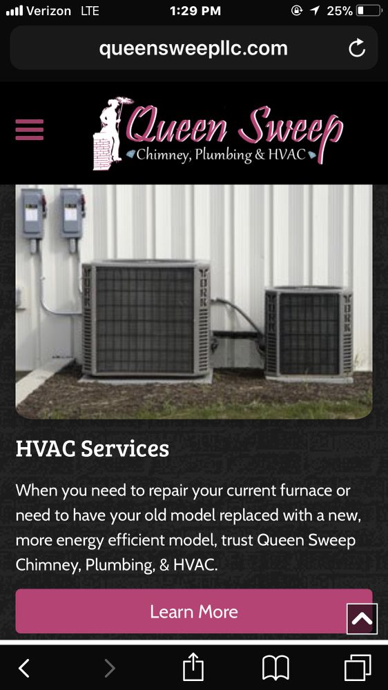 Slide of Queen Sweep Chimney Plumbing & Heating