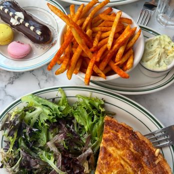 French Market - Quiche with salad & fries - French Near Me - Prairie Village, Kansas